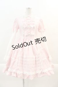 Angelic Pretty / 2008年 Lucky Pack ワンピース単品  ピンクｘ白 I-24-07-22-069-AP-OP-HD-ZI