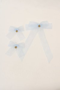 LOTUS ribbon / リボンブローチセット  サックス I-24-07-24-084-EL-ZA-HD-ZI