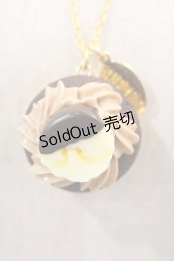 画像1: Q-pot. / Choco Banana Cupcakeネックレス  チョコ I-24-07-28-064-QP-AC-HD-ZI