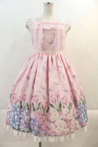 Angelic Pretty / Flower Kittenジャンパースカート  ピンク I-24-07-28-100-AP-OP-HD-ZI