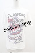 LISTEN FLAVOR / プリンセスROCK Tシャツ  白Ｘ黒Ｘ紫Ｘピンク I-24-08-06-033-PU-TO-HD-ZT418