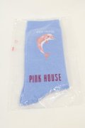 PINK HOUSE / いるかモチーフソックス  青 I-24-08-13-001-LO-ZA-HD-ZI