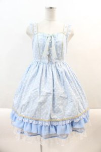 Angelic Pretty /  Bunny Crownジャンパースカート  サックス I-24-08-15-064-AP-OP-AS-ZI