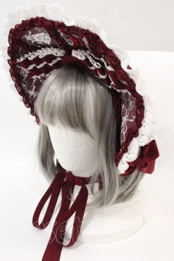 画像1: BABY,THE STARS SHINE BRIGHT / HATRibbon Couture Paletteボンネット  ボルドー I-24-08-15-117-BA-ZA-HD-ZI