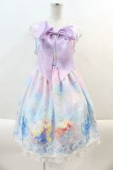 Angelic Pretty /  Fairy Seasonディズニープリンセスジャンパースカート  ピンクＸ青 I-24-08-21-102-AP-OP-HD-ZI