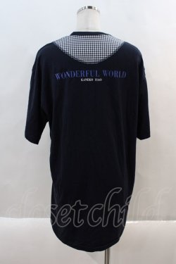 画像2: WONDERFUL WORLD / ロゴTシャツ  ネイビー I-24-08-24-107-LO-TO-HD-ZT113