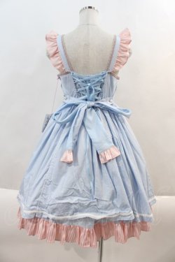 画像2: Angelic Pretty /  Nostalgia Dollジャンパースカート  サックスＸピンク I-24-08-24-038-AP-OP-HD-ZI