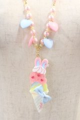 Angelic Pretty / Ice Cream Parlorネックレス  ピンク I-24-08-27-120-AP-AC-HD-ZI