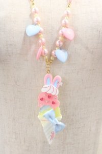 Angelic Pretty / Ice Cream Parlorネックレス  ピンク I-24-08-27-120-AP-AC-HD-ZI