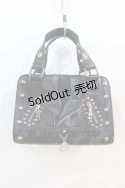 画像1: AVENCHUMU / Biker jacket-like bag  黒 I-24-08-28-064-LO-BG-HD-ZI