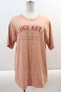 KETTY / ロゴTシャツ  ピンク I-24-08-30-092-EL-TO-HD-ZI