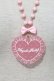 画像1: Angelic Pretty / ドットLovely Heartクッションネックレス  ピンク I-24-09-05-076-AP-AC-HD-ZI (1)