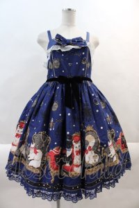 Angelic Pretty / Princess Cat Special ジャンパースカートSet  ネイビー I-24-09-09-026-AP-OP-HD-ZI