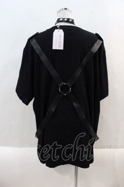 画像2: AVENCHUMU / 【AVENCHUMU×DimMoire】twin skull print harness T-shirt  黒Ｘ白 I-24-09-12-023-LO-TO-HD-ZI