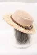 axes femme / 巻きバラレースカンカン帽  ピンク I-24-09-16-121-AX-AC-HD-ZI