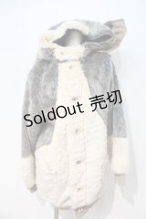 MILKBOY / CREATURES COAT  グレーＸアイボリー I-24-09-18-125-MB-CO-HD-ZI