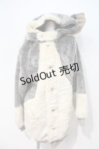 MILKBOY / CREATURES COAT  グレーＸアイボリー I-24-09-18-125-MB-CO-HD-ZI