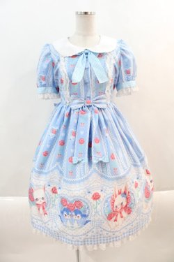 画像1: Angelic Pretty / Be My Valentineワンピース  サックス I-24-09-22-077-AP-OP-HD-ZI