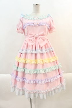 画像1: Angelic Pretty / シャボン玉ワンピース  ピンク I-24-09-22-081-AP-OP-HD-ZI