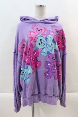 画像1: LAND by MILKBOY / GUMMIES HOODIE  パープル I-24-09-22-035-MB-TO-HD-ZI