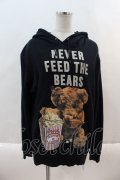 MILKBOY /  NEVER FEED BEAR HOODY  黒 I-24-09-26-035-MB-TO-HD-ZI