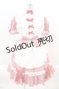 Angelic Pretty / Parlor DollワンピースSet  赤Ｘ白 I-24-09-28-041-AP-OP-HD-ZI