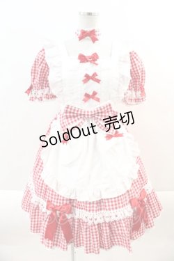 画像1: Angelic Pretty / Parlor DollワンピースSet  赤Ｘ白 I-24-09-28-041-AP-OP-HD-ZI