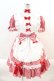 画像1: Angelic Pretty / Parlor DollワンピースSet  赤Ｘ白 I-24-09-28-041-AP-OP-HD-ZI (1)