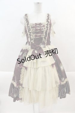 画像1: metamorphose / Vintage cameo チュールフリルリボンdress  シャルマンルージュ I-24-10-01-096-ME-OP-HD-ZI