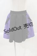 NieR Clothing / TWO-TONE MINI SKIRT  パープル I-24-10-01-098-PU-SK-HD-ZI