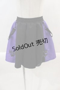 NieR Clothing / TWO-TONE MINI SKIRT  パープル I-24-10-01-098-PU-SK-HD-ZI