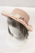 axes femme / 巻きバラレースカンカン帽  ピンク I-24-10-05-109-AX-AC-HD-ZI