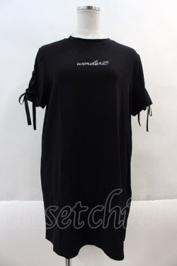 画像1: Rojita / ロゴ刺繍BIGTシャツ  黒Ｘ白 I-24-10-07-021-LO-TO-HD-ZI