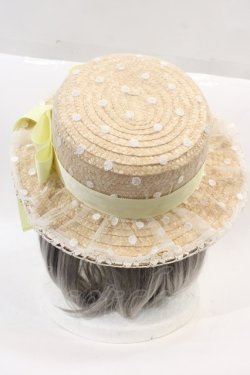 画像3: Angelic Pretty / AiryドットチュールストローHAT  イエロー I-24-10-18-110-AP-AC-HD-ZI