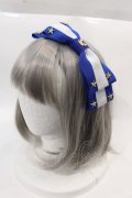 Angelic Pretty / スタースタッズリボンカチューシャ  青Ｘ白Ｘゴールド I-24-10-18-123-AP-AC-HD-ZI