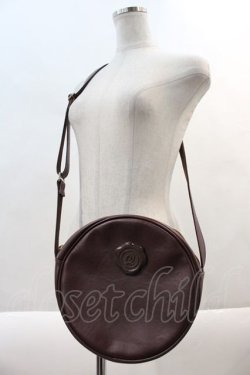 画像1: Q-pot. / Chocolate Round Shoulder Bag  ブラウン I-24-10-24-110-QP-BG-HD-ZI