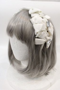 画像1: Angelic Pretty / Prima Ribbonカチューシャ  白 I-24-10-24-120-AP-AC-HD-ZI