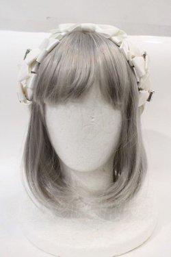 画像2: Angelic Pretty / Prima Ribbonカチューシャ  白 I-24-10-24-120-AP-AC-HD-ZI