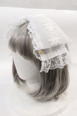 画像3: Angelic Pretty / お花レースシースルーリボンカチューシャ  白 I-24-10-24-121-AP-AC-HD-ZI