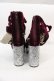 画像2: Swankiss / EV laceup velour heels L ボルドー I-24-10-29-121-CA-SH-HD-ZI (2)