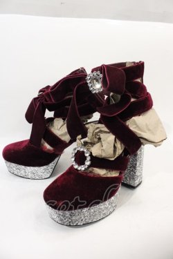 画像3: Swankiss / EV laceup velour heels L ボルドー I-24-10-29-121-CA-SH-HD-ZI