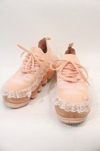 MIKIOSAKABE / New “Jewelry” Shoes Tarte lace UK5.5 Nude Pink I-24-10-29-122-PU-SH-HD-ZI