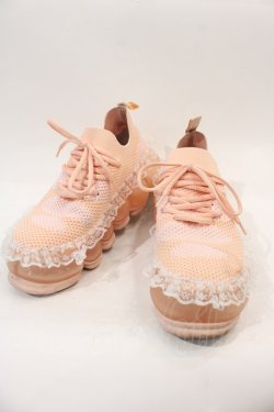 画像1: MIKIOSAKABE / New “Jewelry” Shoes Tarte lace UK5.5 Nude Pink I-24-10-29-122-PU-SH-HD-ZI