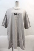 KRY CLOTHING / NAWA BIG TEE  グレーＸ黒 I-24-10-29-038-EL-TO-HD-ZI