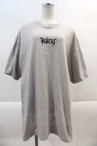 KRY CLOTHING / NAWA BIG TEE  グレーＸ黒 I-24-10-29-038-EL-TO-HD-ZT314