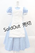 Secret Honey / Wonderland Dress (Alice in Wonderland ver.)  青Ｘ白 I-24-11-06-062-CA-OP-HD-ZI