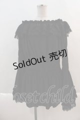 ATELIER PIERROT / Shirring princess sleeve blouse 2 黒 I-24-11-06-011-EL-BL-HD-ZI