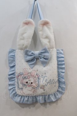 画像1: To Alice / Pastel Baby Rabbitバッグ  サックスＸ白 I-24-11-12-102-LO-ZA-HD-ZI