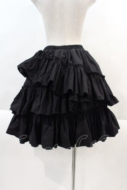 画像2: Vallee lys / “Pivoine”Frill Skirt  黒 I-24-11-14-063-EL-SK-HD-ZI