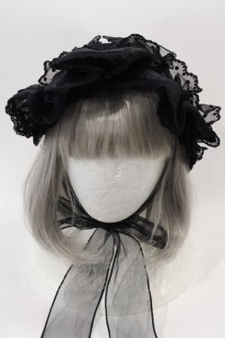 画像2: Angelic Pretty / Day Dreamブリム付きヘッドドレス  黒 I-24-11-14-085-AP-AC-HD-ZI